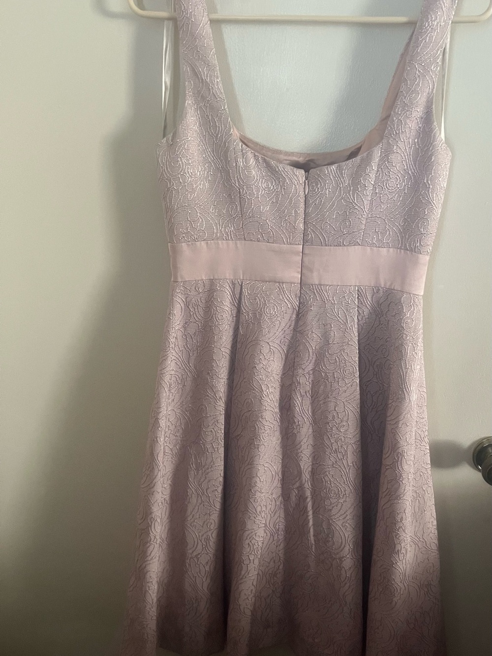 BCBG Paris Light Pink Sleeveless A-Line Mini Dress